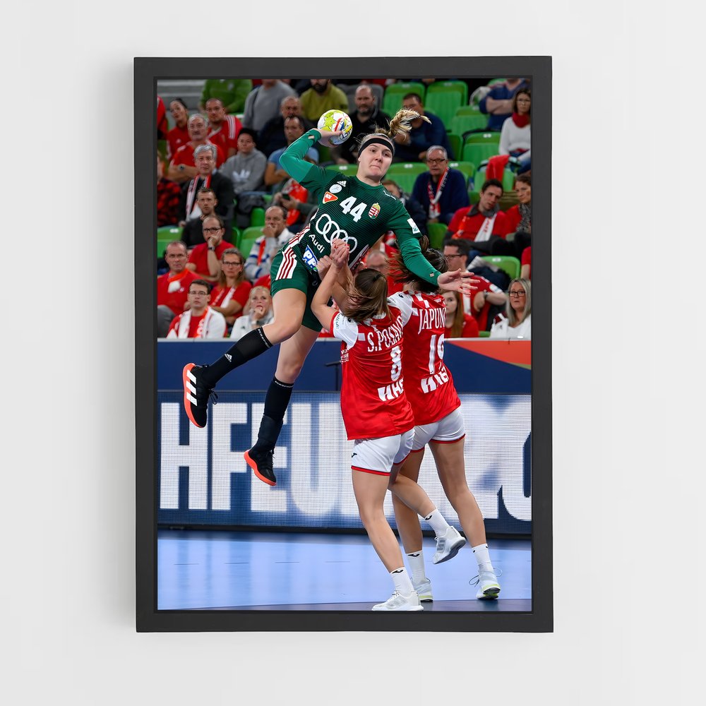 Poster Hungary de national – affiche Handball (vue 2)